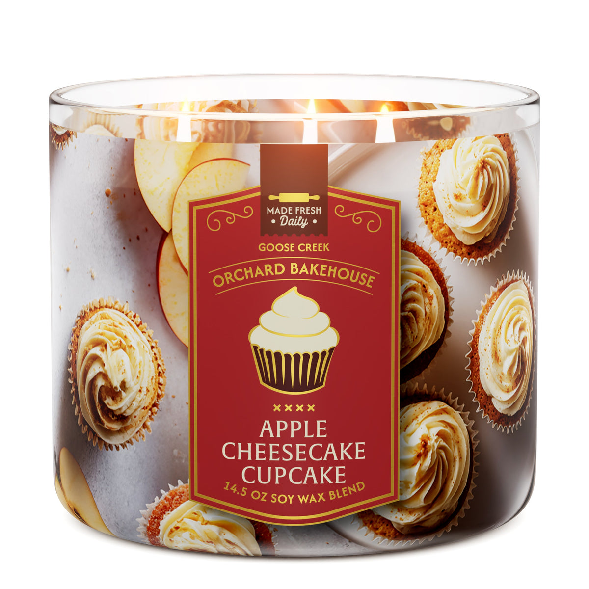 Apple Cheesecake Cupcake 3-Wick Candle
