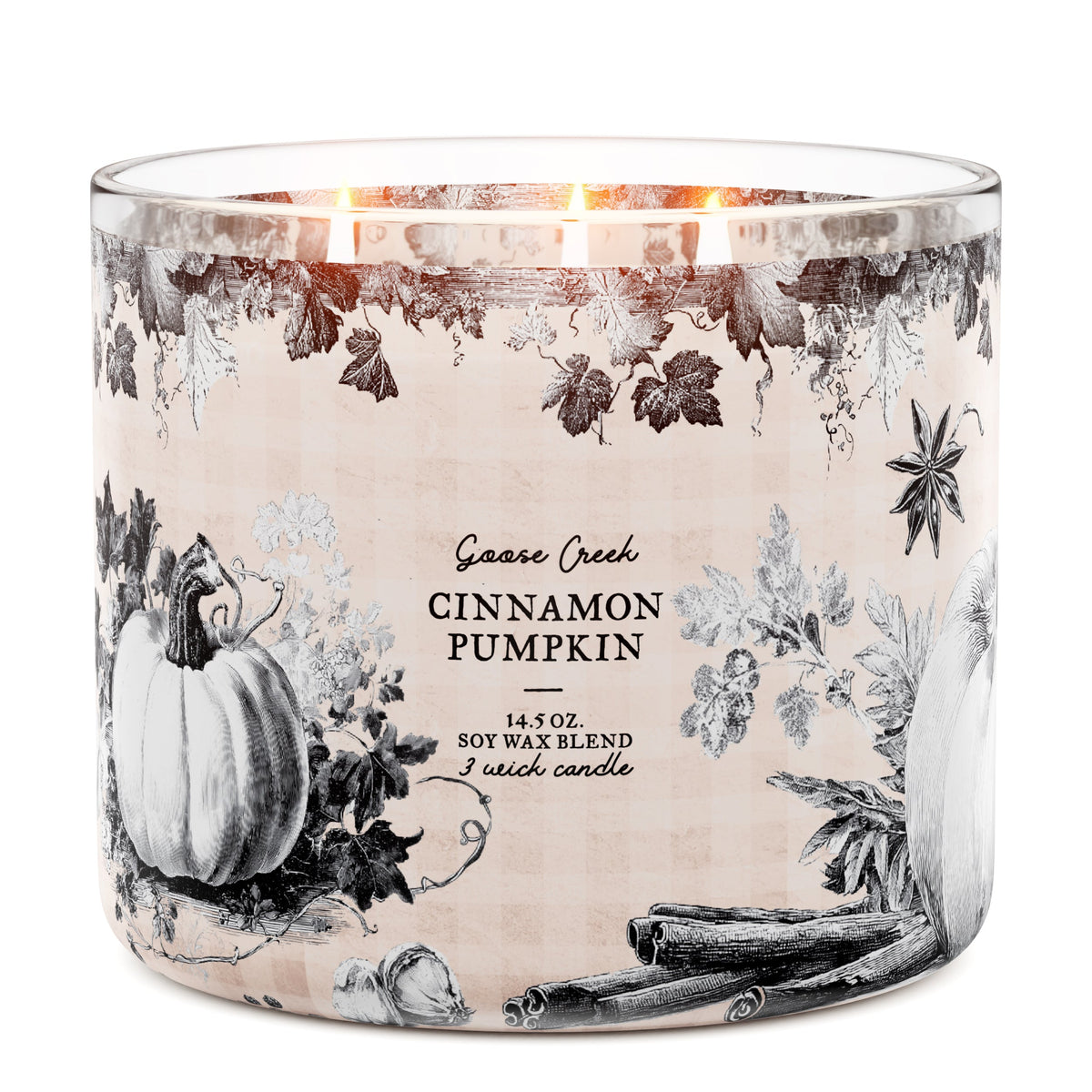 Cinnamon Pumpkin 3-Wick Candle