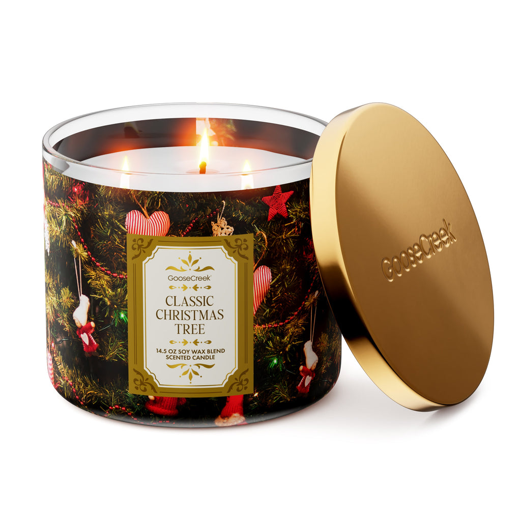 Classic Christmas Tree 3-Wick Candle