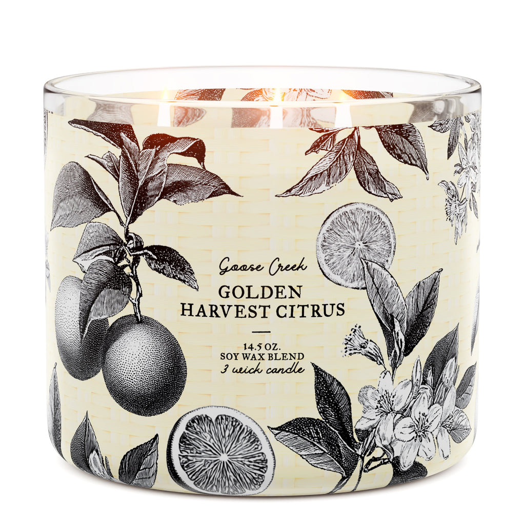 Golden Harvest Citrus 3-Wick Candle