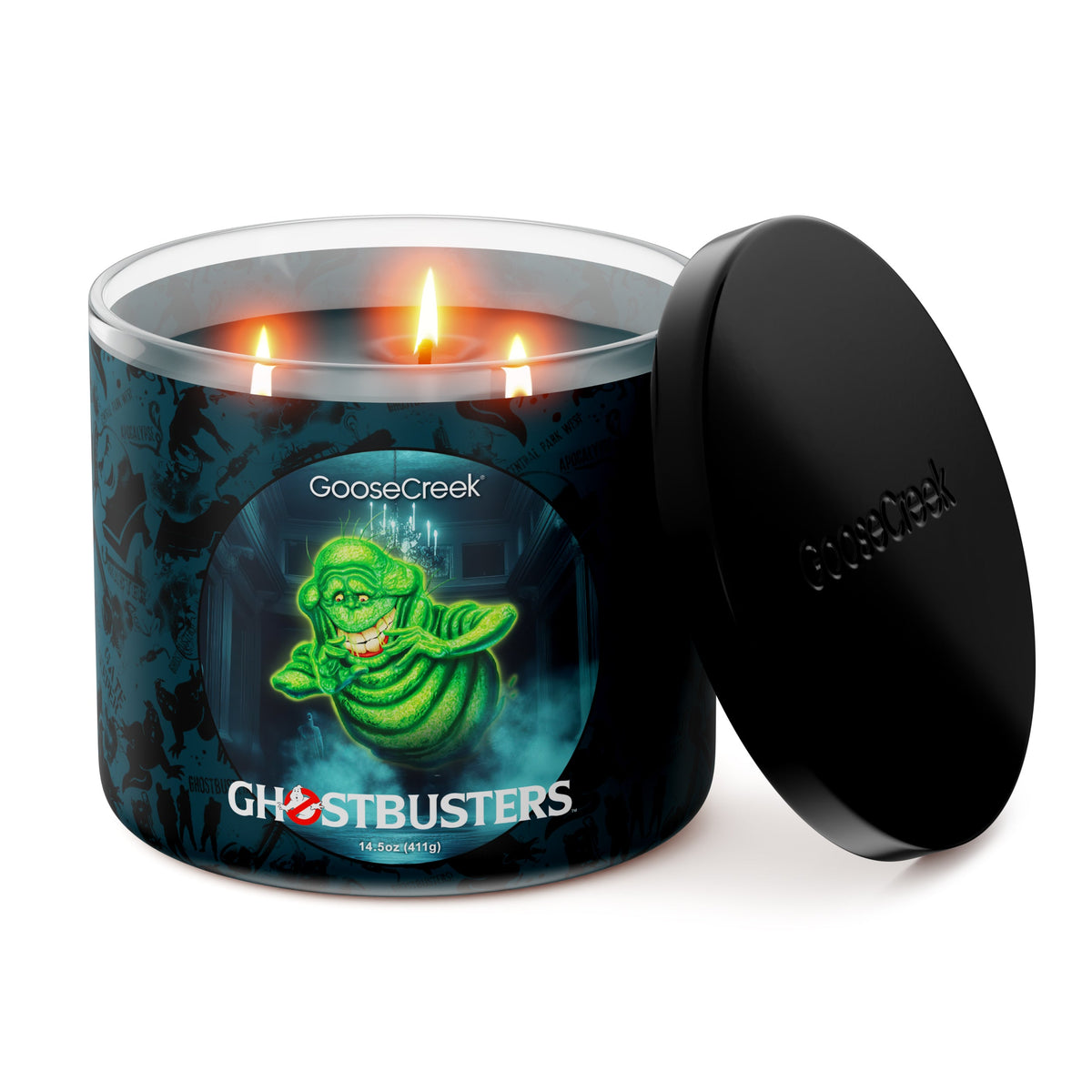 Slimer Ghostbusters 3-Wick Candle